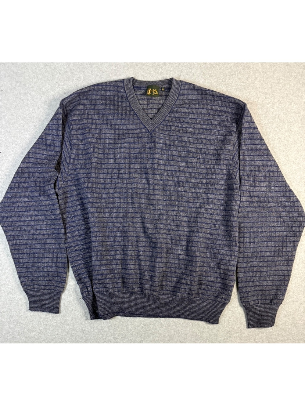 Vintage Bobby Jones 100% Alpaca Wool XXL V Neck Sweater
